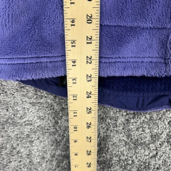 Patagonia Jacket Womens Medium Purple Long Sleeve Zip Up Fleece Logo Outdoor - Picture 10 of 11